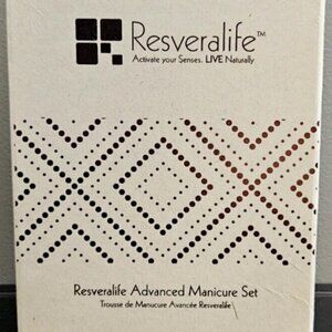 RESERVALIFE ADVANCED MANICURE SET-DIAMOND BUFFER+REFINING FILER+NAIL CLIPPER-NEW